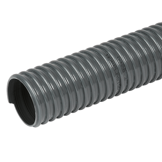 Norres 25MM Dark Duty Grey PVC Ducting 25M