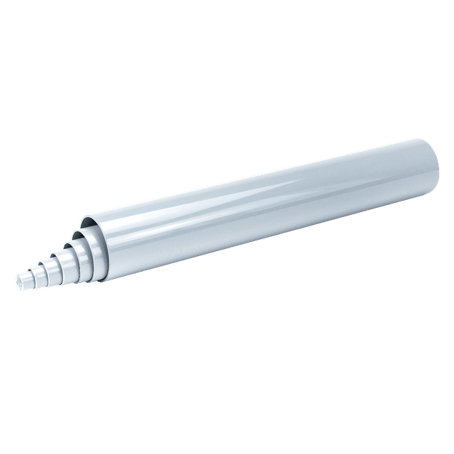 Aircom Grey Coated Aluminium Pipe 6M Bar 20MM