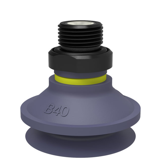 Piab Suction cup B40 HNBR G3/8" male, mesh filter
