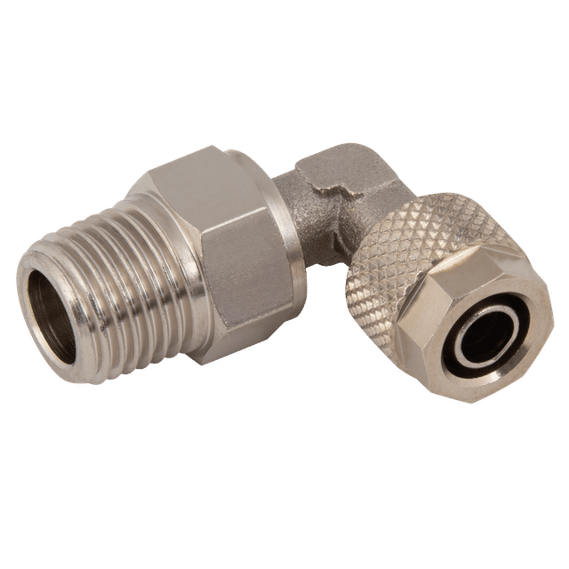 FT Pro 10/08MM OD X 1/4" BSPT Male Swivel Elbow
