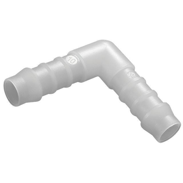 Tefen 3/8" ID Equal Hose Elbow PVDF