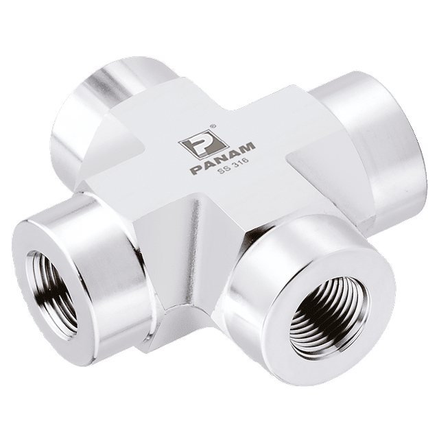 PANAM 3/8" NPT Female 10K PSI 316 Cross