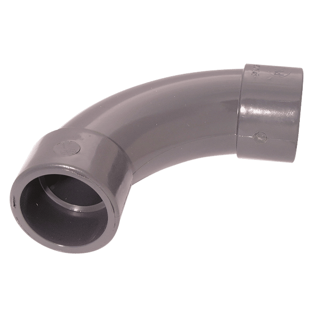 Comer 2" ID Solvent Bend 90° S/R UPVC Dark Grey