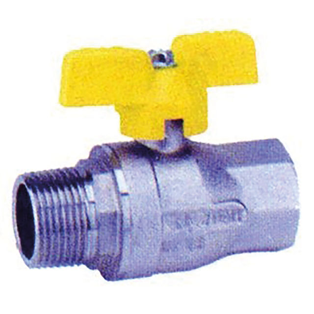 FT Pro 1/2" BSPP Male/Female WRAS/Gas Butterfly Ball Valve