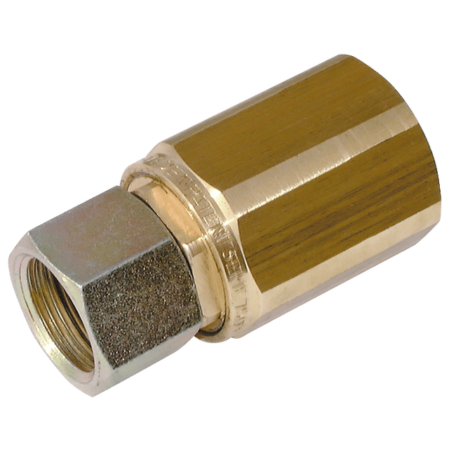 Parker 3/4" BSP Female X 1" BSP Female Valved Swivel Joint