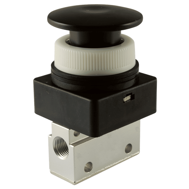 FT Pro 1/4" BSPP 3/2 Micro Palm Button Valve
