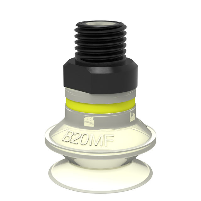Piab Suction cup B20MF Thermoelastic polyurethane 1/8" NPT male, mesh filter