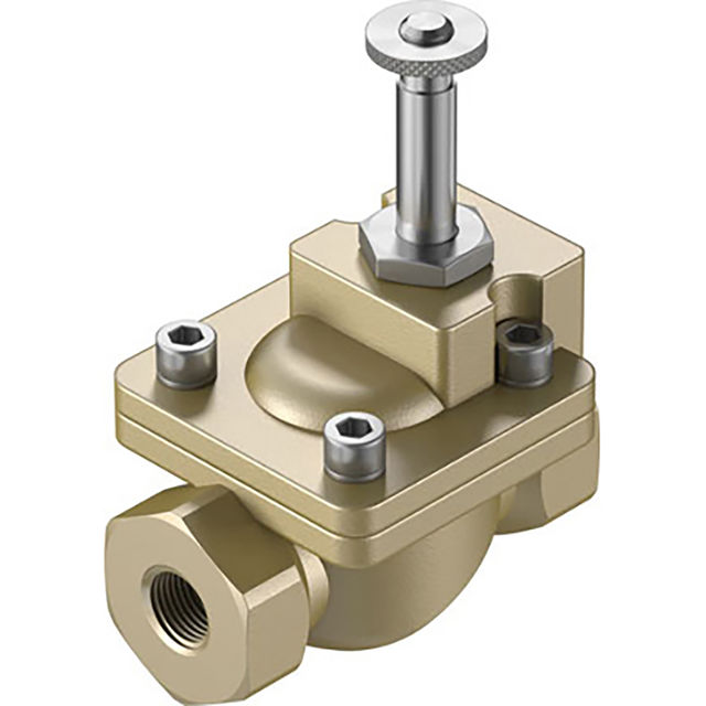 Festo 546146 1/4" Brass Pilot/Sol N/C Valve
