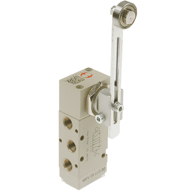Metal Work Roller Valve 5/2 1/8" Ports Spring Return