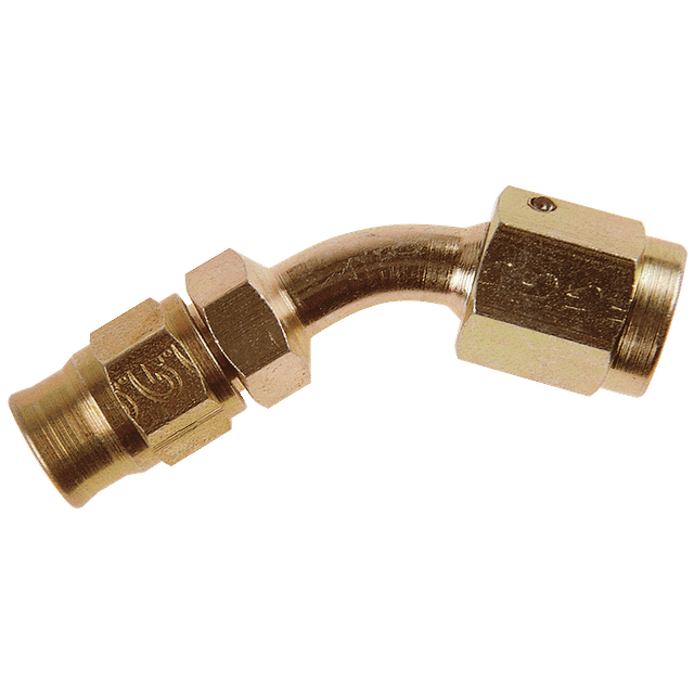 Goodridge 3/8" X 24 45° Swept Elbows Plated