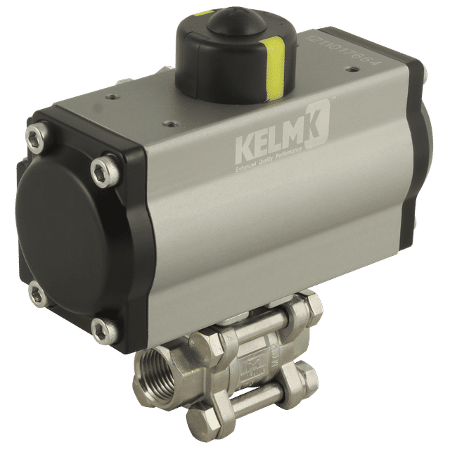 FT Pro 3/4" BSPP SS 3 Pc SA Aluminium ACTU B.VALVE