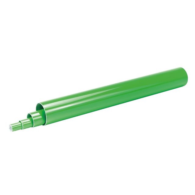 Aircom Green Coated Aluminium Pipe 6M Bar 25MM