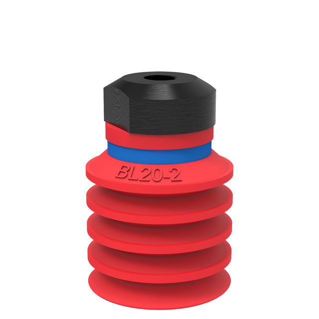 Piab Suction cup BL20-2 Silicone M5 female, dual flow control valve