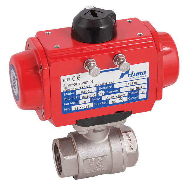 Haitima 1.1/4" BSP SS 2 PCE BV F/W PRISMA DA Actuator