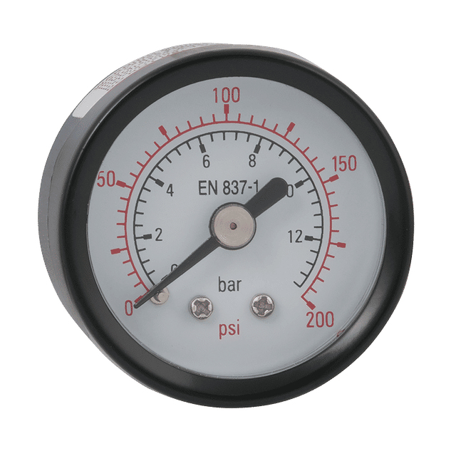 FT Pro Pressure Gauge 63MM DIA 0-12 Bar G1/4" Rear