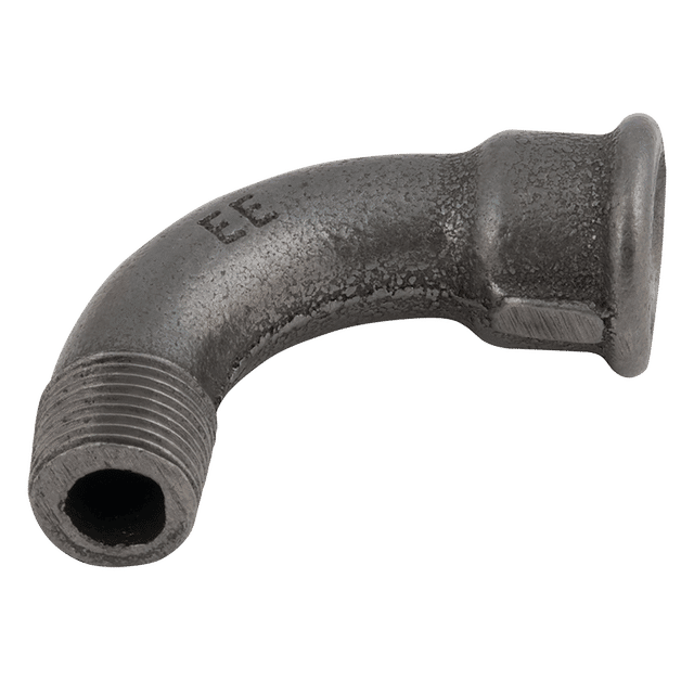 EE 3" MXF BSPT X BSPP 90° Bend (Black)
