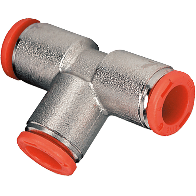 Metal Work Equal Tee 6MM Nickel Plated Brass