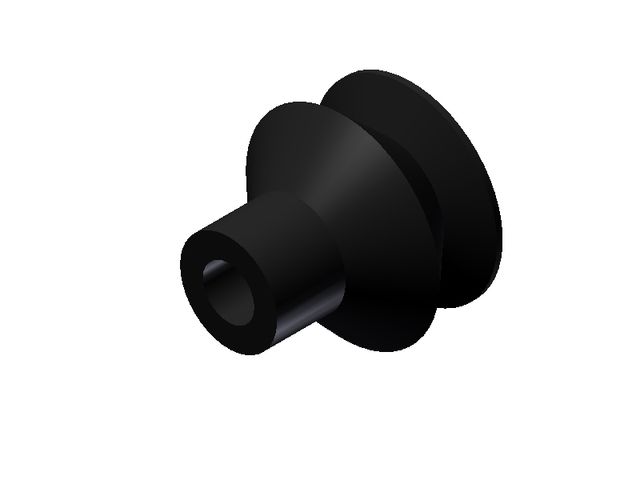 Piab VN 2-15-N 1.5 Bellows Vacuum Cup/Suction Cup