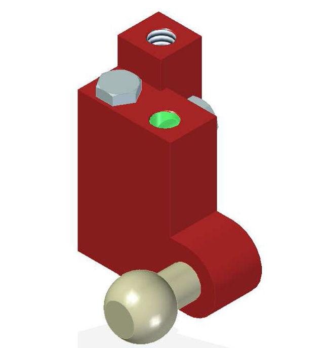 Piab Vacuum Check Valve VT-1H COAX NPT threads Ball joint Right hand connection