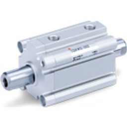 SMC Compact Cylinder 63 Str=10, Non-Rotating, Double Rod