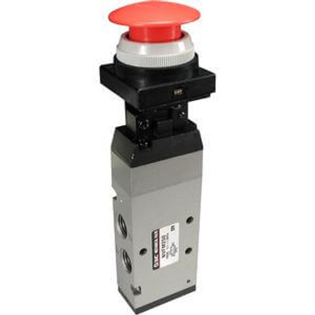 SMC 5 Port Mechanical Valve.