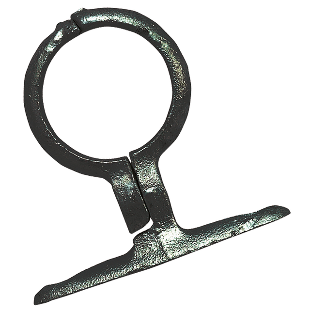 FT Pro 2 1/2" (65MM)School Board Pipe Brackets - Screw Fixing BLAC