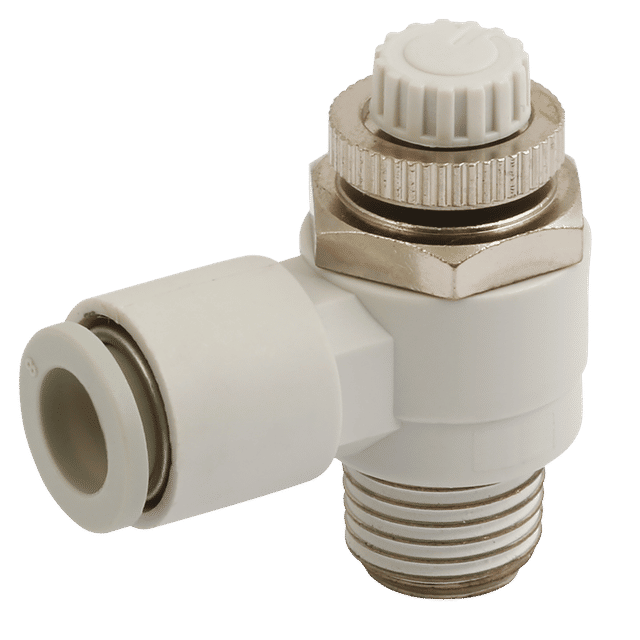 FT Pro M3 X 4MM OD Flow Control Elbow Meter Out