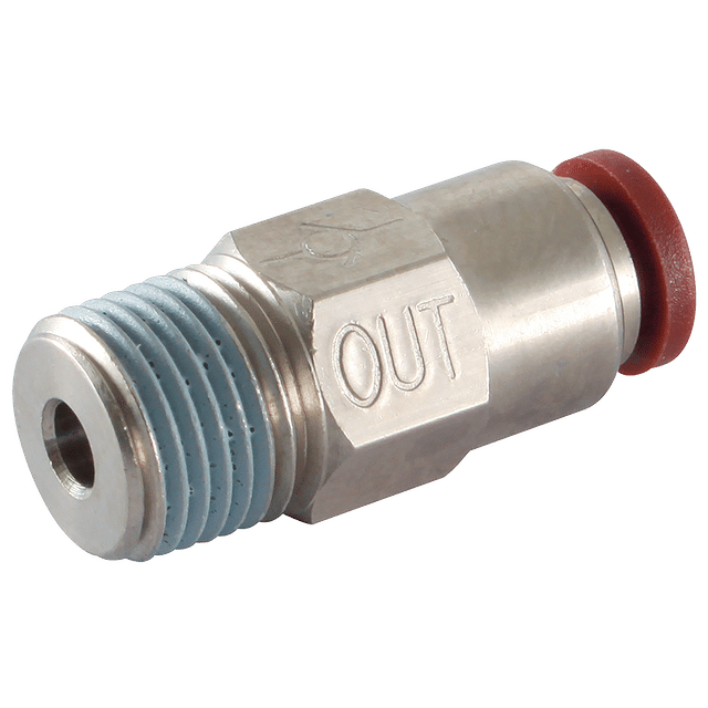 Aircomp Stampotecnica 12MM X 1/2" BSPT Conical Check Out Valve