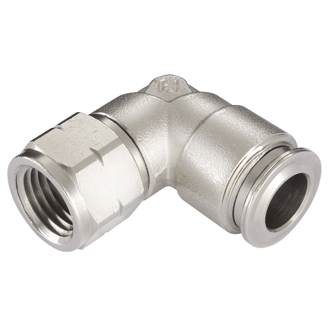 Aignep 1/4" OD X 1/4" NPT Swivel Elbow Female