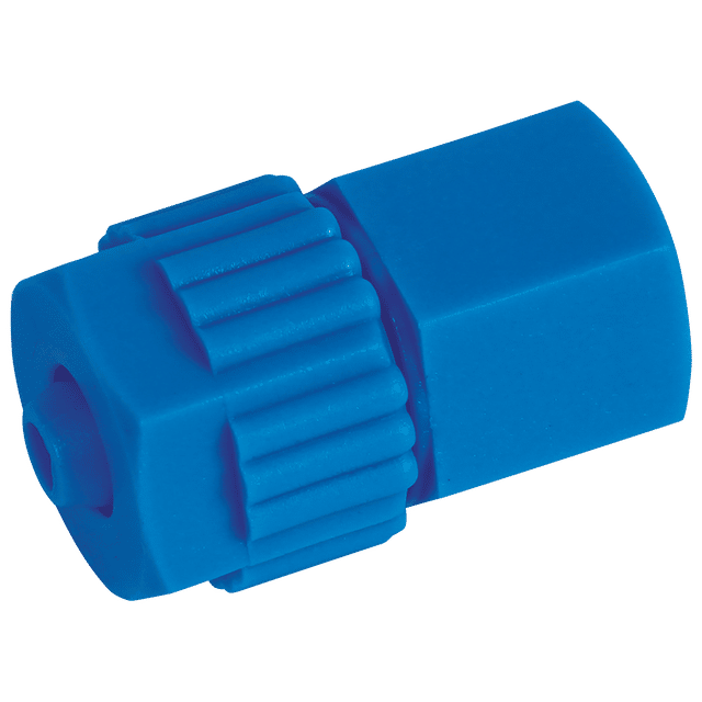 Tefen 1/4" BSPT Female X 6 X 4MM OD Female Connector