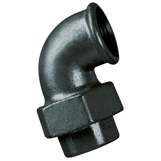 FT Pro 2" BSPP F/F Taper Seat 90° Elbow Black
