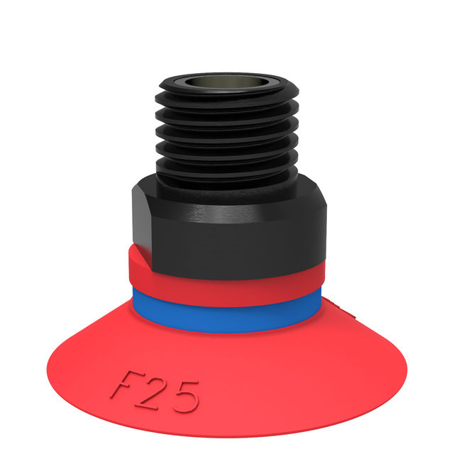 Piab Suction cup F25 Silicone 1/8" NPT male, mesh filter