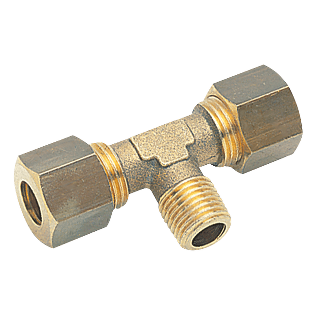 Aignep 1/8" BSPT Male X 8MM OD Male Stud Tee