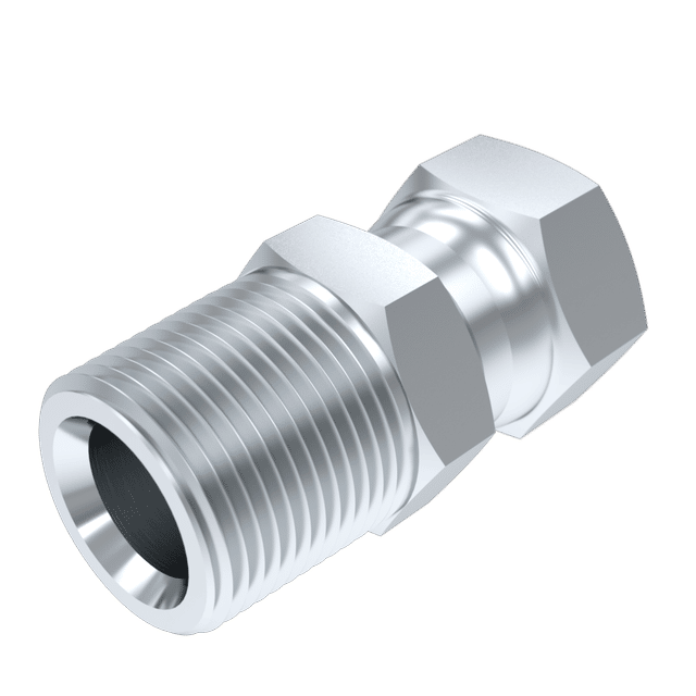 Burnett & Hillman 1/4" NPTF MALEX3/8" BSPP Swivel Female Adaptor