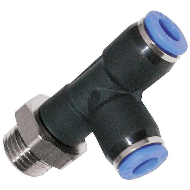 FT Pro 6MM OD X 1/4" BSPP Male Run Tee