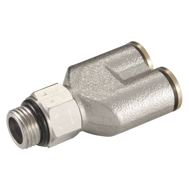 FT Pro 3/8" BSPT X 12MM OD Female Stud Y Piece