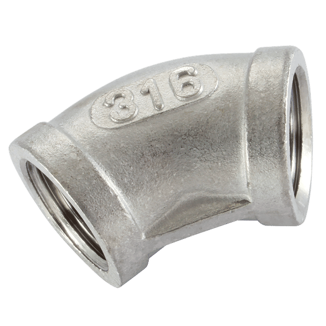 Haitima 3" BSP Female Equal Elbow 45 SS 316