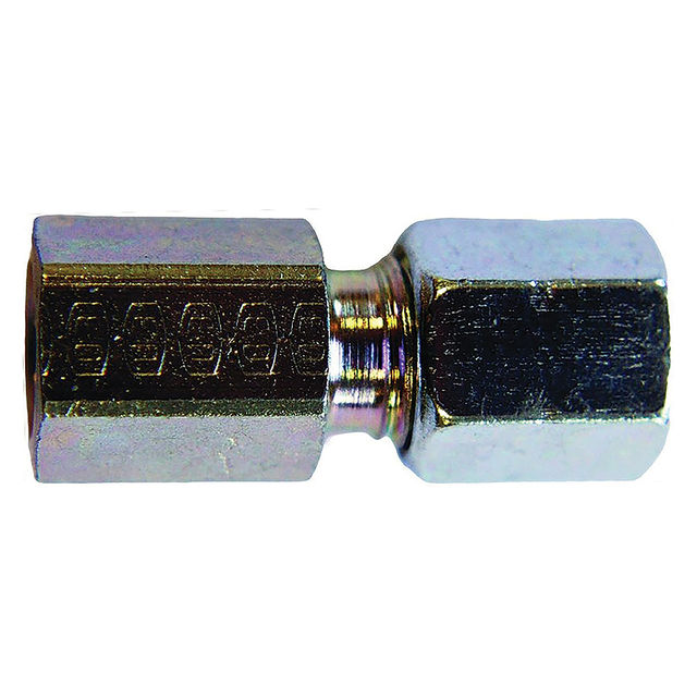 Parker EO 1/4" BSPP Female Female Connector 24° Cone End