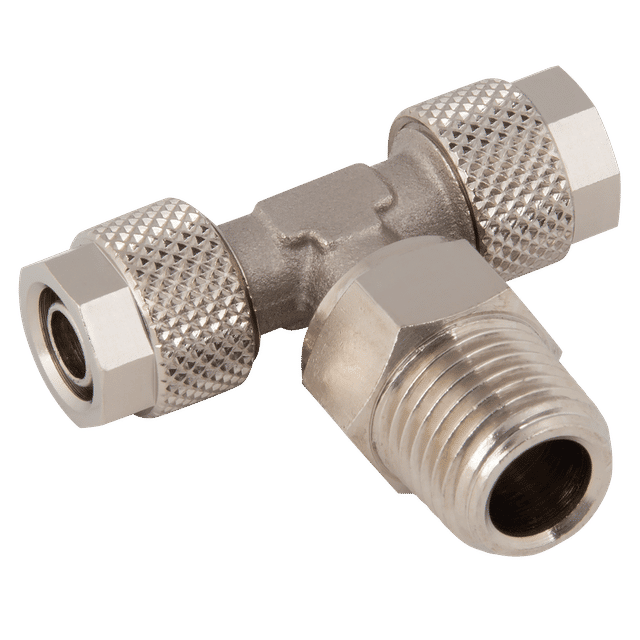 FT Pro 10/08MM OD X 1/4" BSPT Male SW Centre T