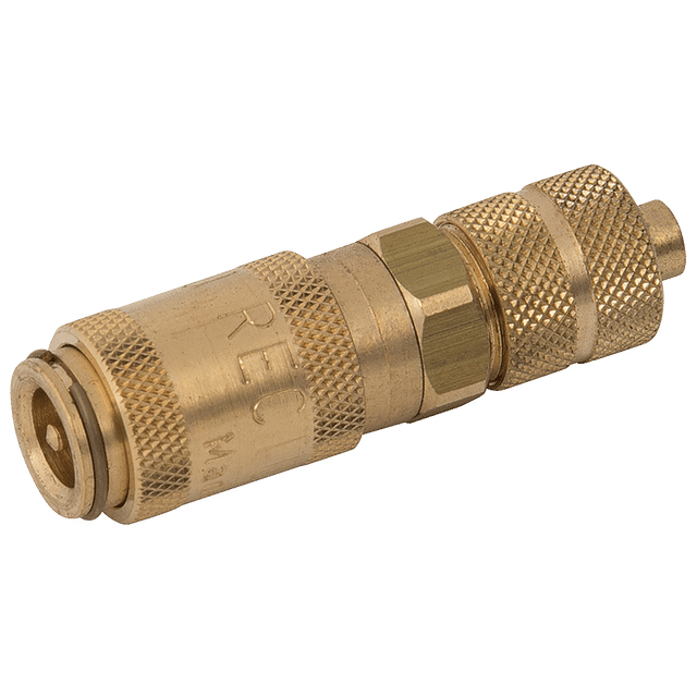 Parker Rectus 03X04MM Hose Coupling DS Brass