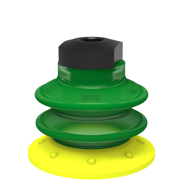 Piab Suction cup BX52P Polyurethane 30/60, filter 1/8" NPSF female, dual flow control valve