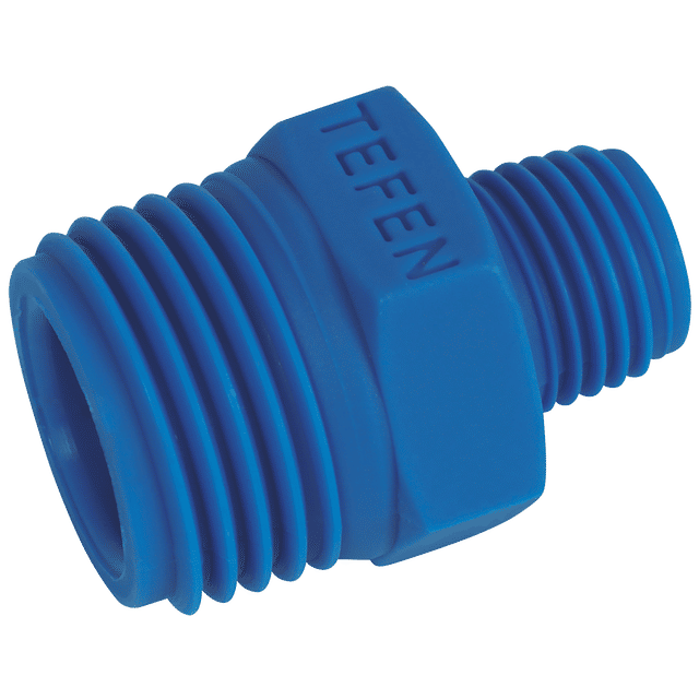Tefen 3/8" BSPT Male X 1/4" BSPT Male Unequal Nipple