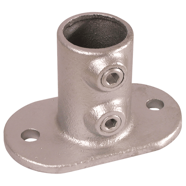 FT Pro Size 3 Base Plate Pipe Clamps Hand Rail