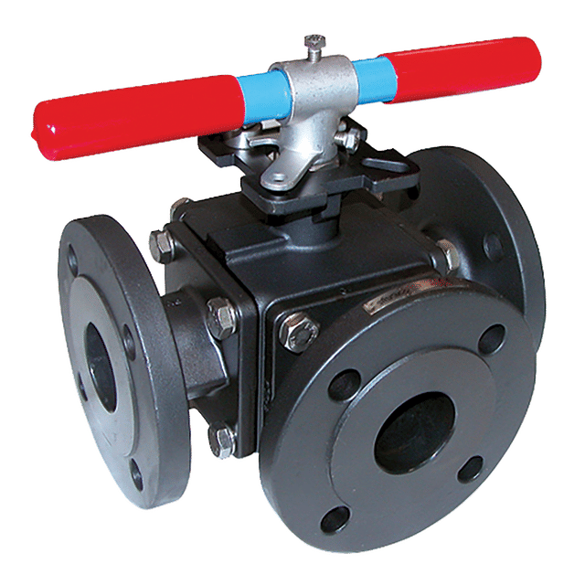 FT Pro 2" PN16 Cs 3-Way LPORT Dm BV LVR