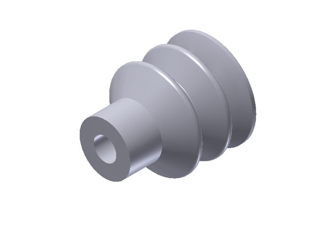 Piab VN 3-30-S 2.5 Bellows Vacuum Cup/Suction Cup