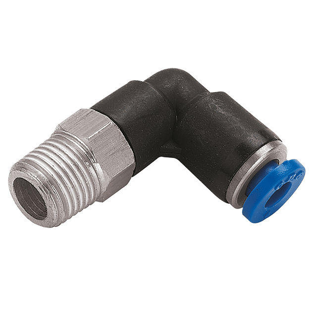 FT Pro 1/8" OD X 10-32UNF Male Elbow Push-in