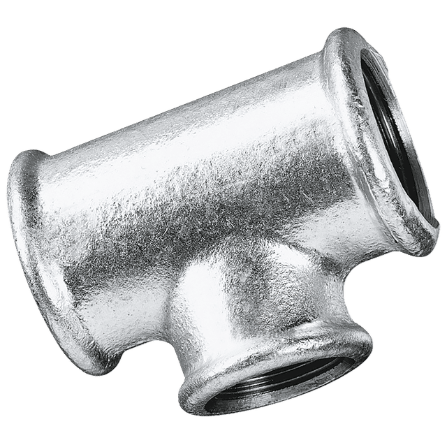 FT Pro 1.1/2"X1.1/4"X1.1/2"BSP Unequal Tee Galvanised