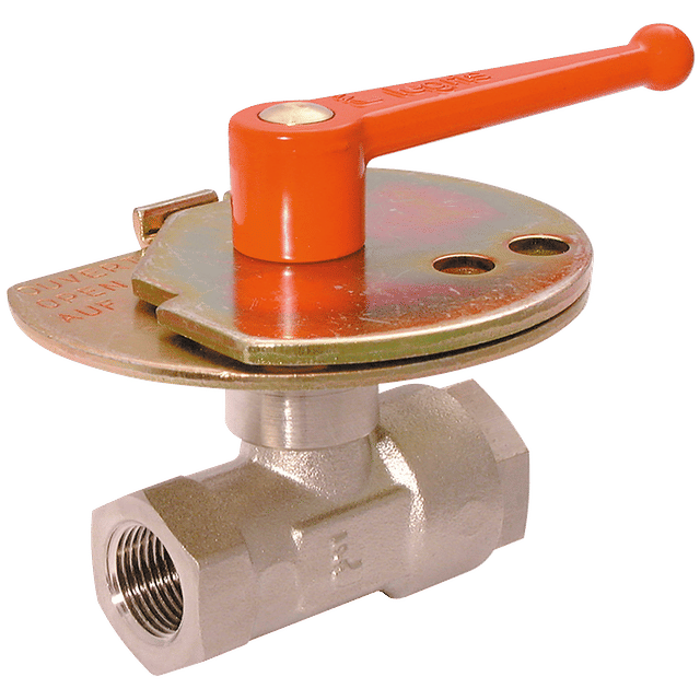 Parker Legris 1/2" BSPF X 13MM OD Ball Valve Nickel plated