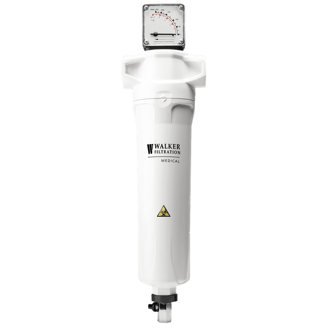 Walker Filtration 1.1/2" BSPP Medical Vacuum Filter 1340 LPM