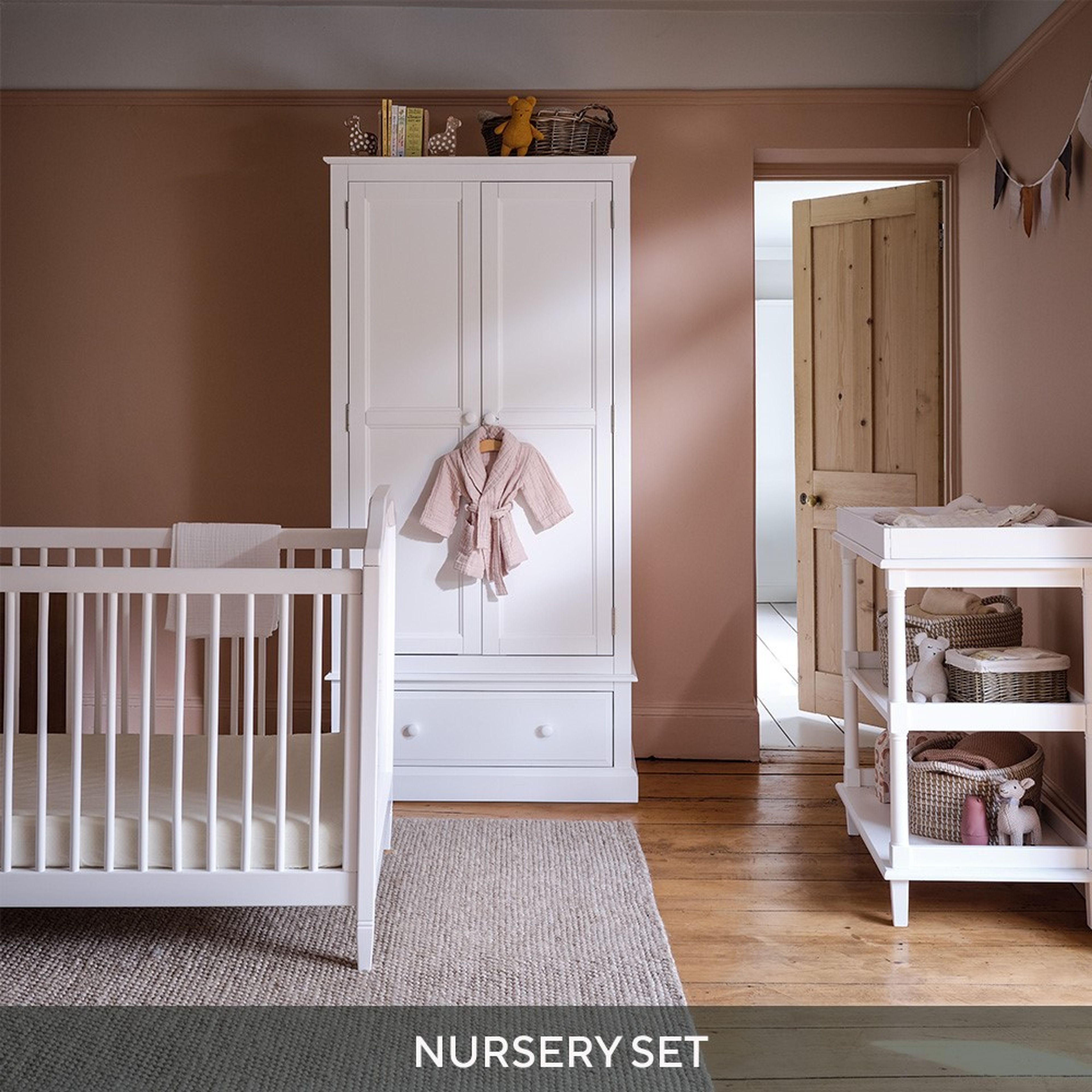 Pensham Pure White Piece Nursery Set The Cotswold Company